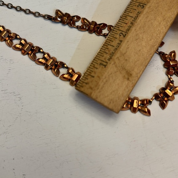 Elegant Renoir Copper Firefly Parure Necklace & Clip-on Earrings Signed Set - Picture 11 of 13